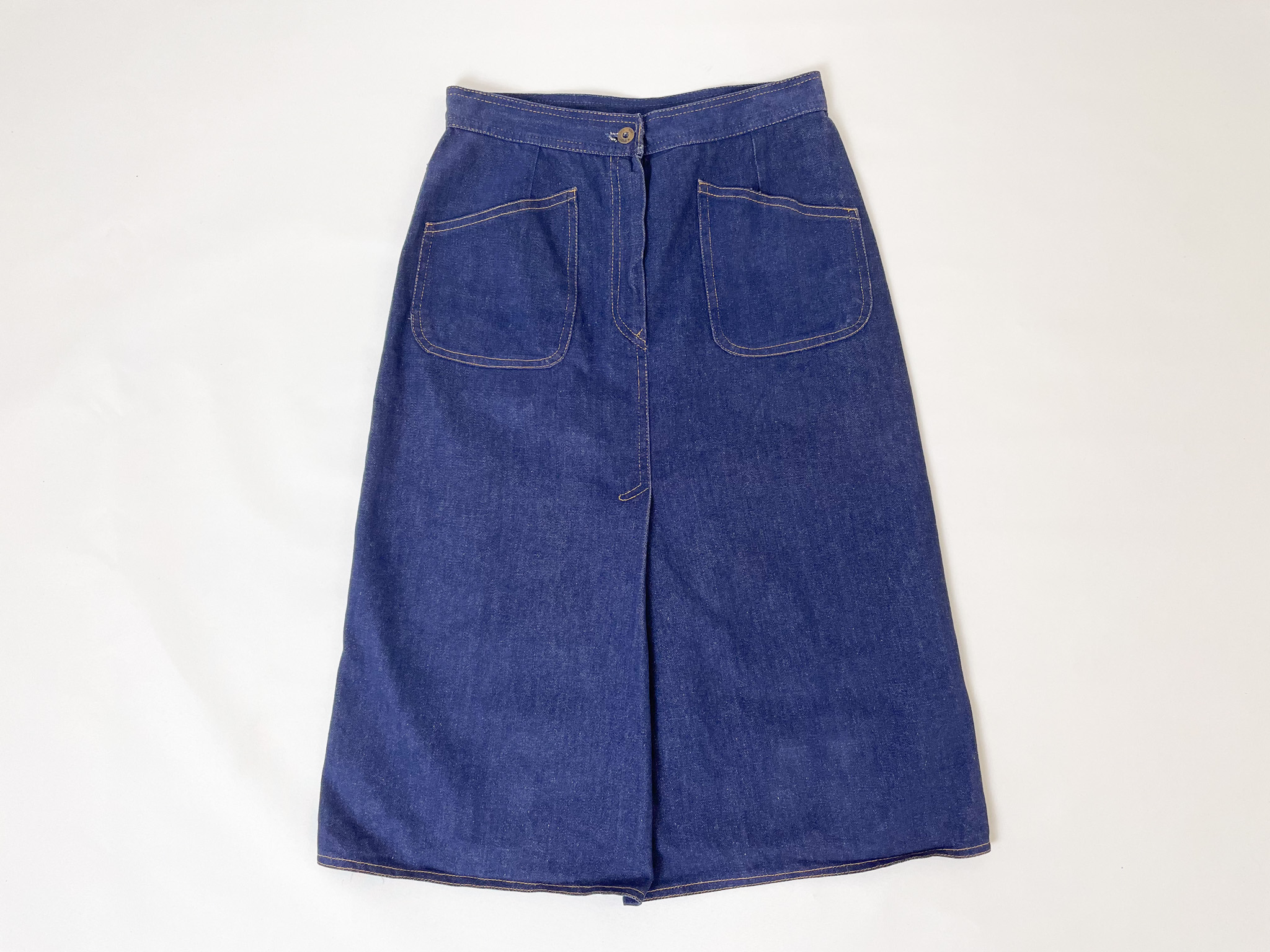 Falda larga talla s midi vaquera